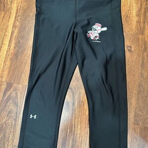 Under Armour Black Leggings with Cincinnati Reds Graphic